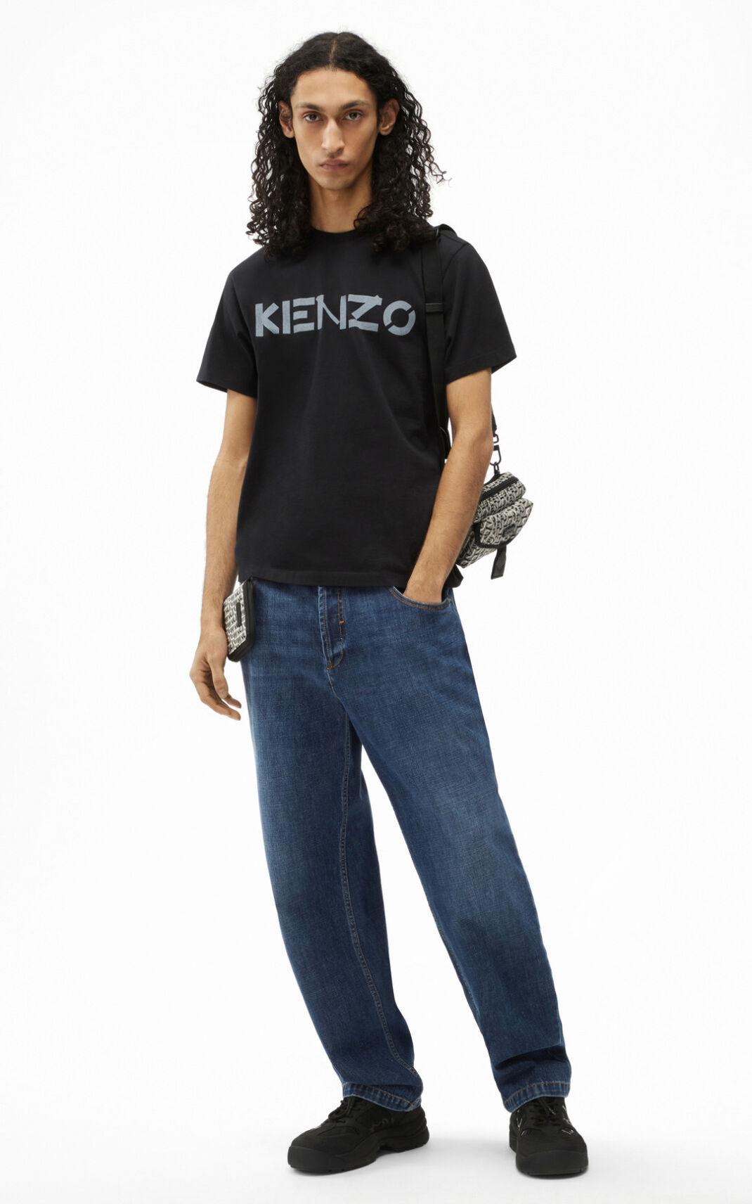 Camisetas Kenzo Logo Hombre Negras - SKU.5124292
